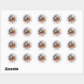 Pas uw Amerikaanse Eagle Design Coffee-Mok aan Ronde Sticker (Vel)