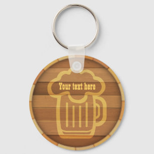 Pas uw Bier Keg Sleutelhanger aan