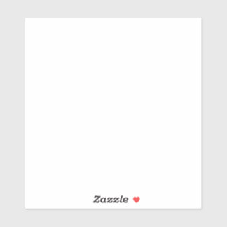 Pas uw eigen 6x6 aan sticker