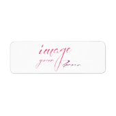 Pas uw eigen 8,5 x 11 Retouradreslabel aan Etiket (Voorkant)