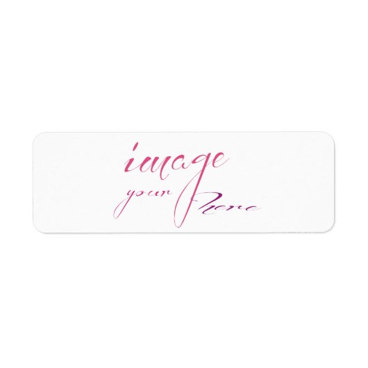 Pas uw eigen 8,5 x 11 Retouradreslabel aan Etiket (Voorkant)