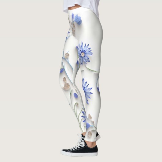 Pas uw eigen aangepaste ontwerpcornflower aan leggings (Links)