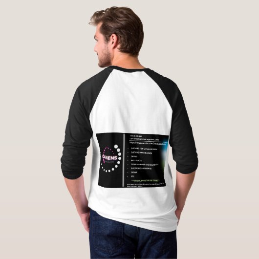 Pas uw eigen Afbeelding aan T-shirt (Achterkant volledig)