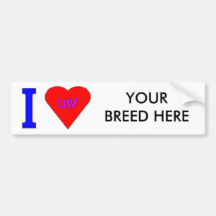 PAS UW EIGEN BUMPERSTICKER AAN