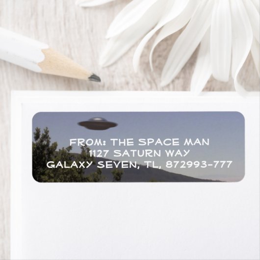 Pas uw eigen Etiket van het Adres van de Terugkeer (Insitu)