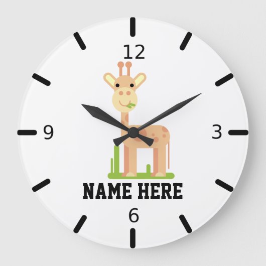 Pas uw eigen Giraffe aan Grote Klok (Voorkant)