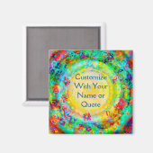 Pas uw eigen  Inspirivity Floral aan Magneet (Voorkant / Achterkant)