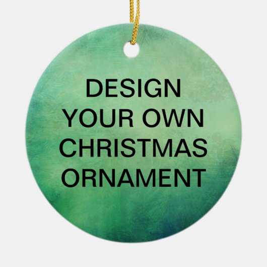 Pas uw eigen kerstkeramisch Ornament aan (Voorkant)