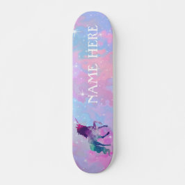 Pas uw eigen kleurrijke, magische Unicorn aan Skateboard