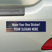 Pas uw eigen patriottische Bumpersticker aan (Op auto)