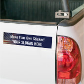 Pas uw eigen patriottische Bumpersticker aan (Op Truck)