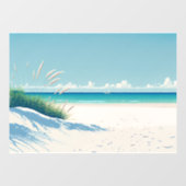 Pas uw eigen witte Zee strand aan met Sunny Sky Raamsticker (Vel)
