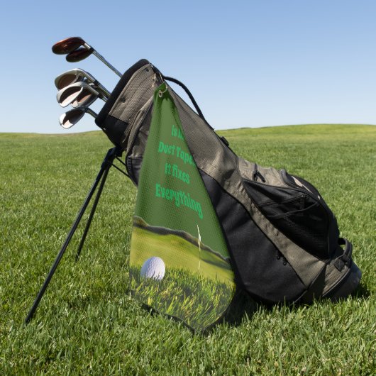 Pas uw Golfspel aan met aangepaste handdoeken (Groen)