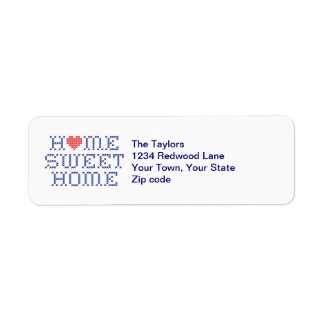 Pas uw Home Sweet Home Adresetiketten aan Etiket