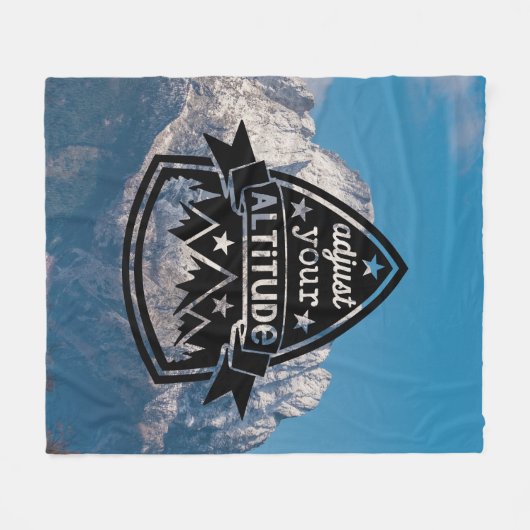 Pas uw hoogte aan fleece deken (Voorkant (Horizontaal))