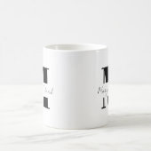 Pas uw Initiaal en naam aan met kalligrafie Koffiemok (Center)