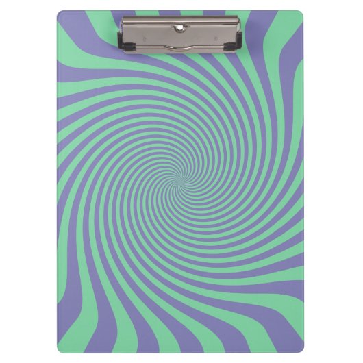 Pas uw kalm-blauw en groene twist aan klembord (Voorkant)