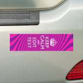 Pas uw "Keep Calm"- en "Gift Hot Pink"-twist aan Bumpersticker (Op auto)