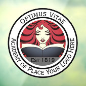 Pas uw logo hier aan afbeelding raamsticker (Vel 3)