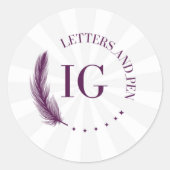 Pas uw Logo-Sticker aan Ronde Sticker (Voorkant)