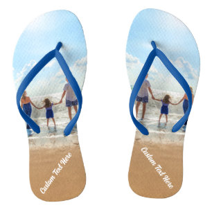 Pas uw Teenslippers van de Foto met Tekst aan