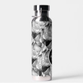 Pas Uw zwart-wit fotomodel monogram aan Waterfles (Rechts)
