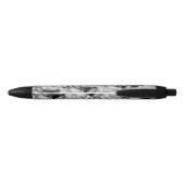 Pas Uw zwart-wit fotomodel monogram aan Zwarte Inkt Pen (Achterkant)