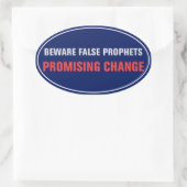 Pas valse profeten op ... Sticker (Tas)