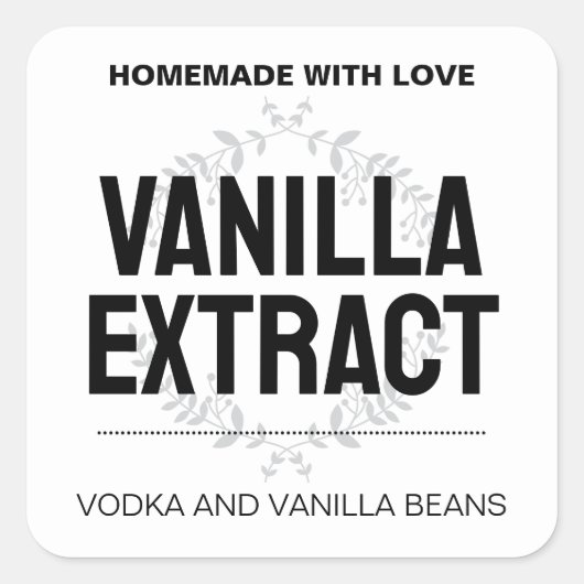 Pas Vanille Extract label VE011_01sqv1 (Voorkant)