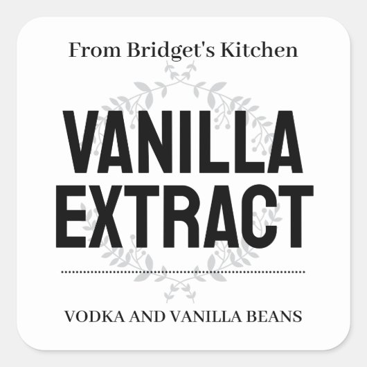 Pas Vanille Extract label VE011_01sqv2 (Voorkant)