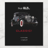 Pas Vieux, Mais Classique Étiquette De Bouteille D (Étiquettes simples)