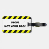 Pas votre étiquette bagage sac (Dos horizontal)