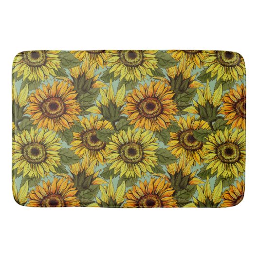 Pas Zonnebloem met de Achtergrond van de Sage van  Badmat (Voorkant)