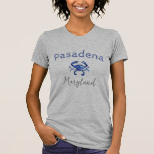 Pasadena blauwe krab. t-shirt