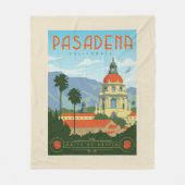Pasadena, CA Fleece Deken (Voorkant)