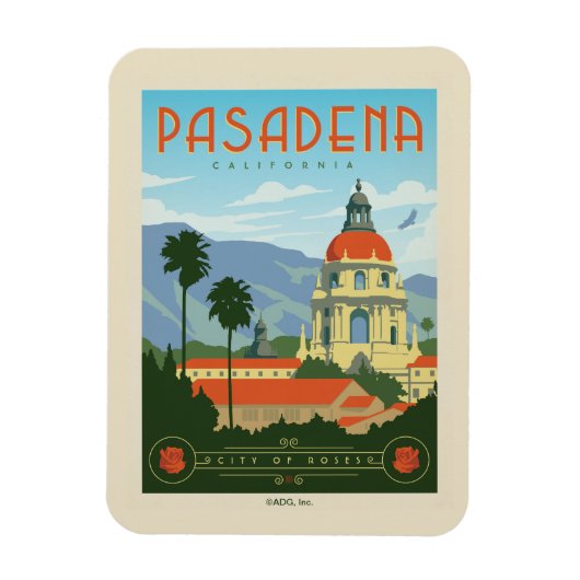 Pasadena, CA Magneet (Verticaal)