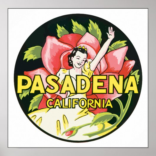 Pasadena California, Poster (Voorkant)