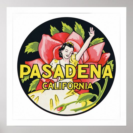 Pasadena California Poster (Voorkant)