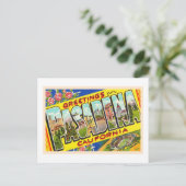 Pasadena California Vintage Grande Lettre Carte po (Debout devant)