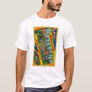 Pasadena, Californië - Grote Letter-scènes T-shirt