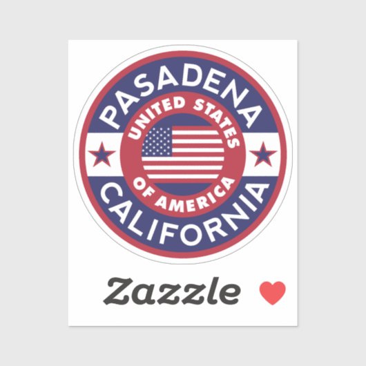 PASADENA, Californië Sticker (Vel)