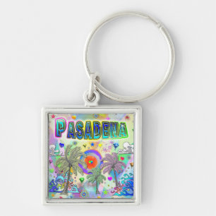 Pasadena Deep Dream Sleutelhanger