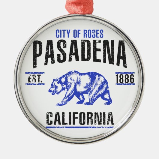 Pasadena Metalen Ornament (Voorkant)