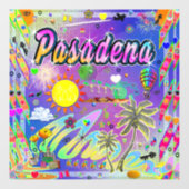 Pasadena Nu Era Window Cling Raamsticker (Vel)