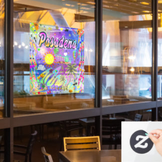 Pasadena Nu Era Window Cling Raamsticker