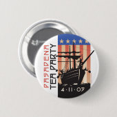 Pasadena Tea Party Ronde Button 5,7 Cm (Voorkant /achterkant)