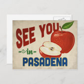 Pasadena Texas Apple - Vintage Travel Briefkaart (Voorkant / Achterkant)