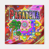 Pasadena Tropical Friends Magnet Magneet (Voorkant)