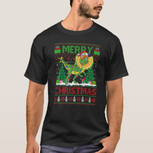 Pasboom verlicht de lelijke kerstman Dilophosaurus T-shirt