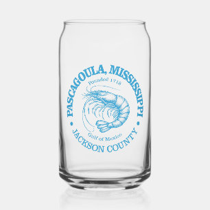 Pascagoula (garnalen) blikvorm glas